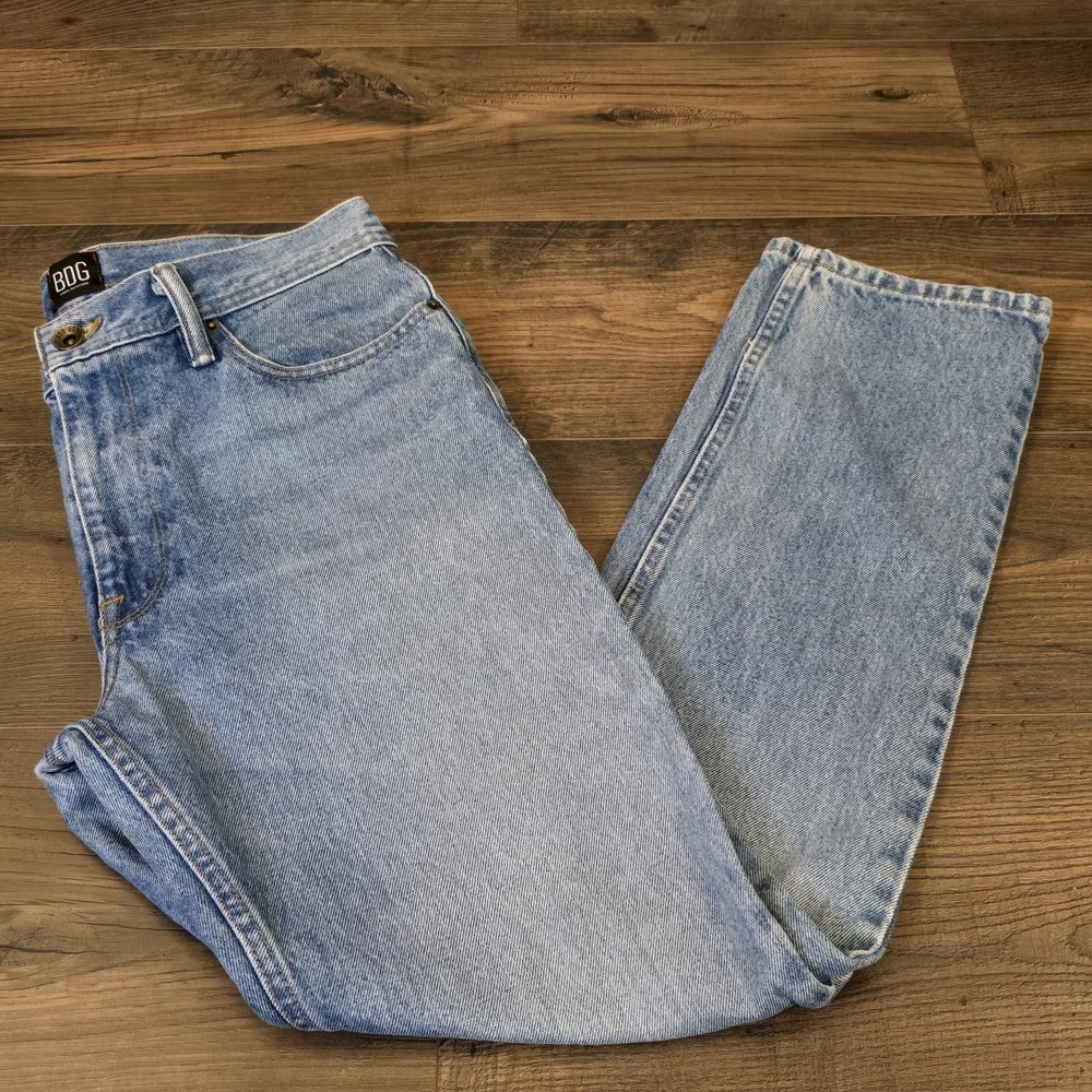 BDG Urban Outfitters‎ Mens 31x32 Slim Straight Distressed Blue Jeans Y2K Indie
